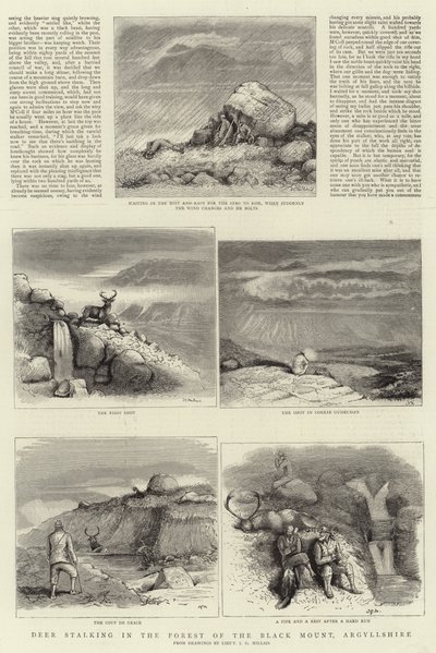 Chasse au cerf dans la forêt du Black Mount, Argyllshire - John Guille Millais
